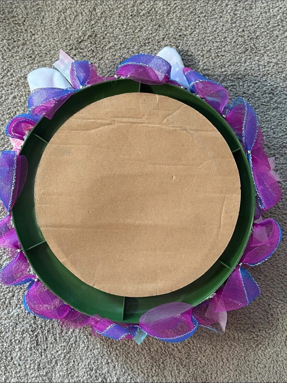 Handcrafted Bunny Wreath!